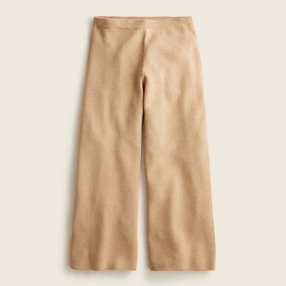 J. Crew Pants - J. Crew Camel Brown Wide Leg Sweater Pants NWT